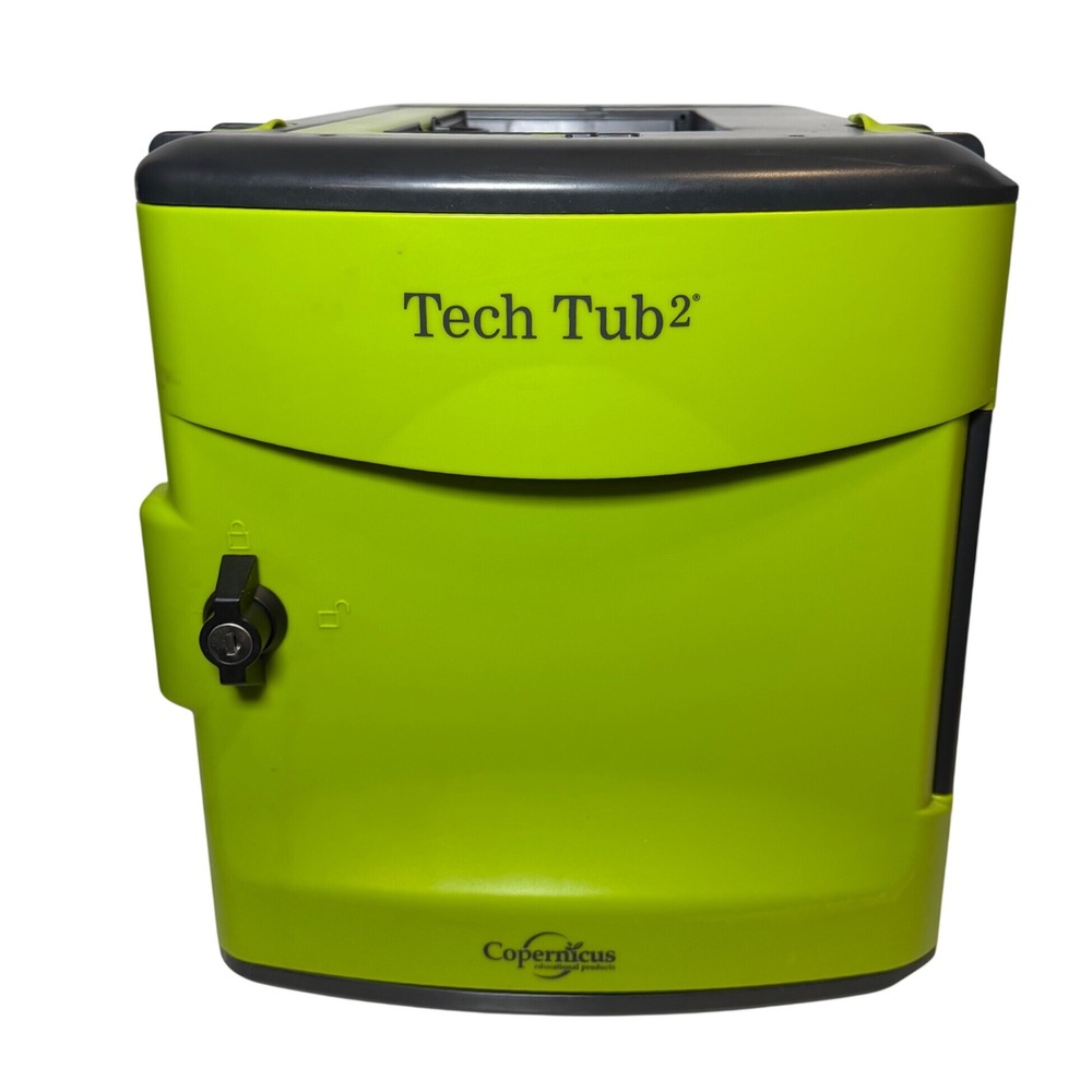 Copernicus Tech Tub2 6-Device Charging Storage Tub Green Black 232294 No Key